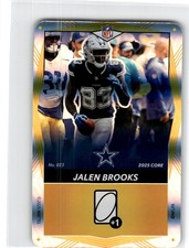 2025 Uno Elite NFL  Core   Jalen Brooks   #023  Yellow Foil