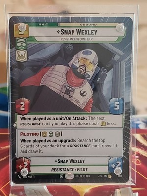 Star Wars Unlimited Snap Wexley 360 Hyperspace Rare Jump to Lightspeed