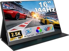 16" 2.5K 144Hz Portable Gaming Monitor 1610 HDR Eye Careful,100 sRGB QHD2560...