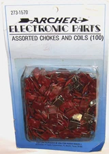 100 RADIO SHACK ARCHER ASSORTED CHOKES & COILS! NEW IN SEALED PACKAGE! NOS!