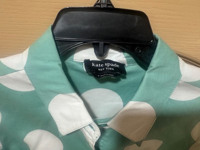 NEW Kate Spade Light Green and White Polka Dot Short Casual Dress w/Belt  Size S | eBay