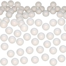 200 Pack 0.6 Inch Blank Foam Balls for Art Decoration Polystyrene Small White