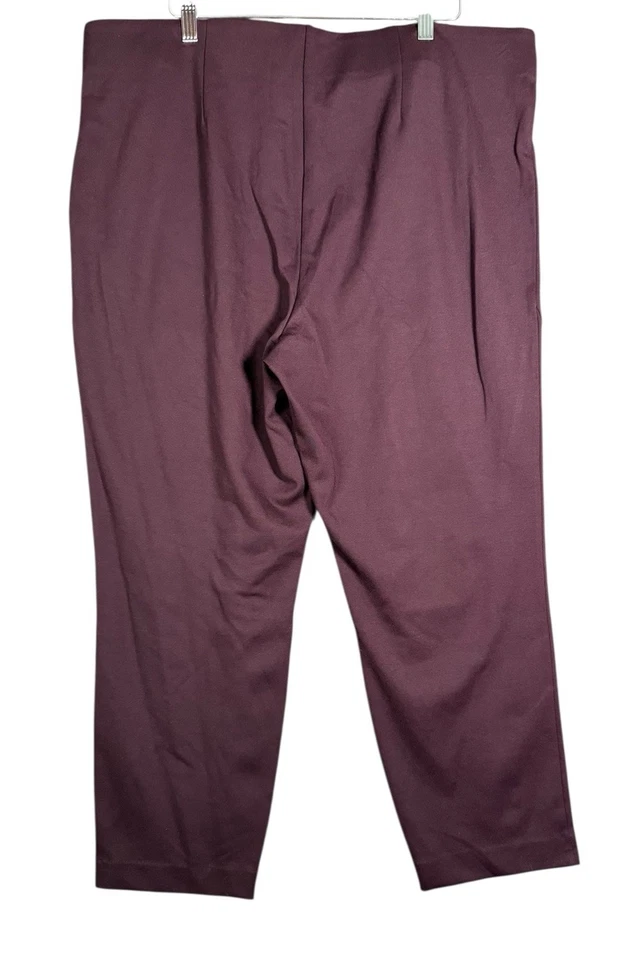 Worthington Mujer 1X Borgoña Leggings Tirar de Cintura Elástica Ponte Ajustado Nuevo con Etiquetas Foto 3 de 4