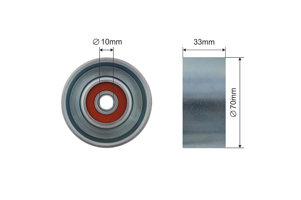 NTY RNK-NS-022 Deflection/Guide Pulley, V-ribbed belt for NISSAN - Image 6