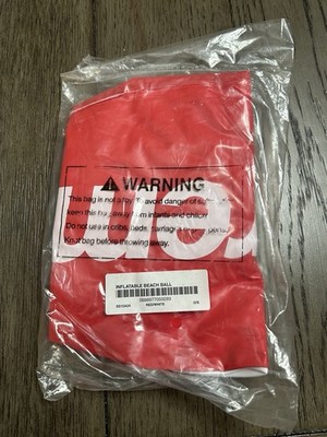 Supreme SS15 Inflatable Beach Ball Red/White 2015 Brand New Rare *AUTHENTIC*