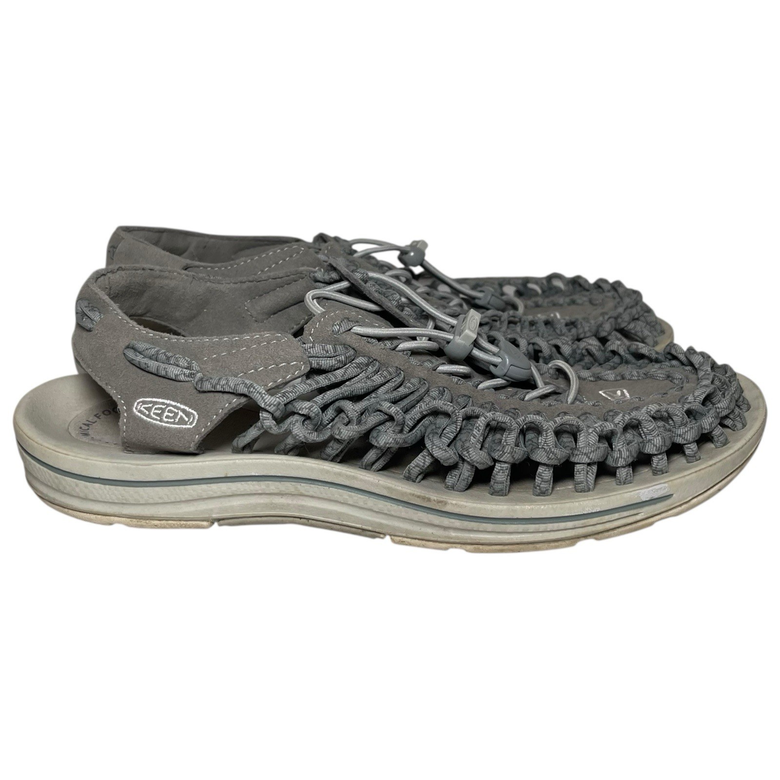 Sandali da trekking Keen Uneek Paracord Bungee Cord corda grigio scarpe da acqua donna 10