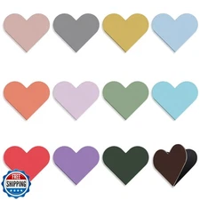 JIXZEN 12 PCS Corner Bookmarks for Women, Heart Magnetic Bookmark