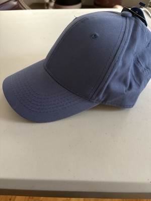 George Strapback Hat Blue One Size Adjustable Blank 6 Panel Solid