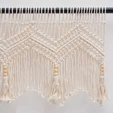 Boho Valance Macrame Curtains for Windows Macrame Valance for Bedroom Livingr...