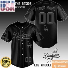 Custom Name - Dodgers x Blackout Jersey Baseball 2026 Jersey S-5XL