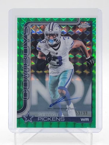 2025 Topps Chrome George Pickens Chrome Autographs (RAW)