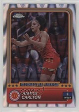 2024 Topps Chrome McDonald's All American RayWave Refractor Justice Carlton 1hc0
