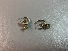 Vintage Disney Tigger Earrings Set From Winnie The Pooh. Gold Tone. S317 .