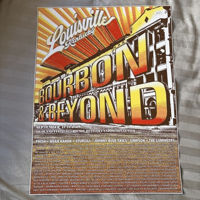#ad 2025 Bourbon amp; Beyond Poster Louisville Kentucky September 11 15 feat Phish $59.99