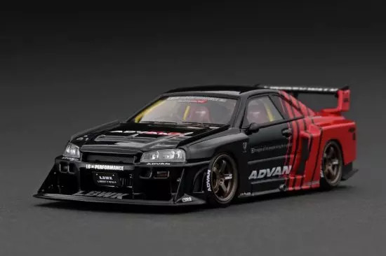 Minicar 1/43 Lb-Er34 Super Silhouette Skyline Black Red