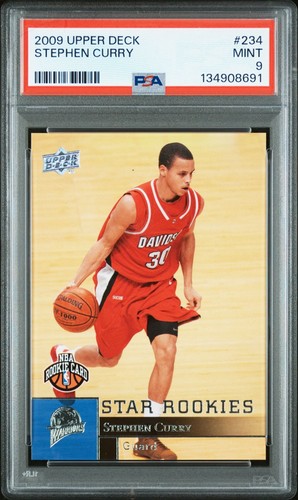 Stephen Curry PSA 9 2009 Upper Deck Rookie RC #234 Warriors