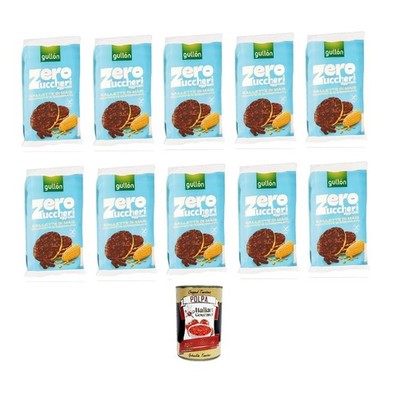 Gullon Zero Maiswaffeln mit Schokolade 10x100g   Ohne Zuckerzusatz +Polpa