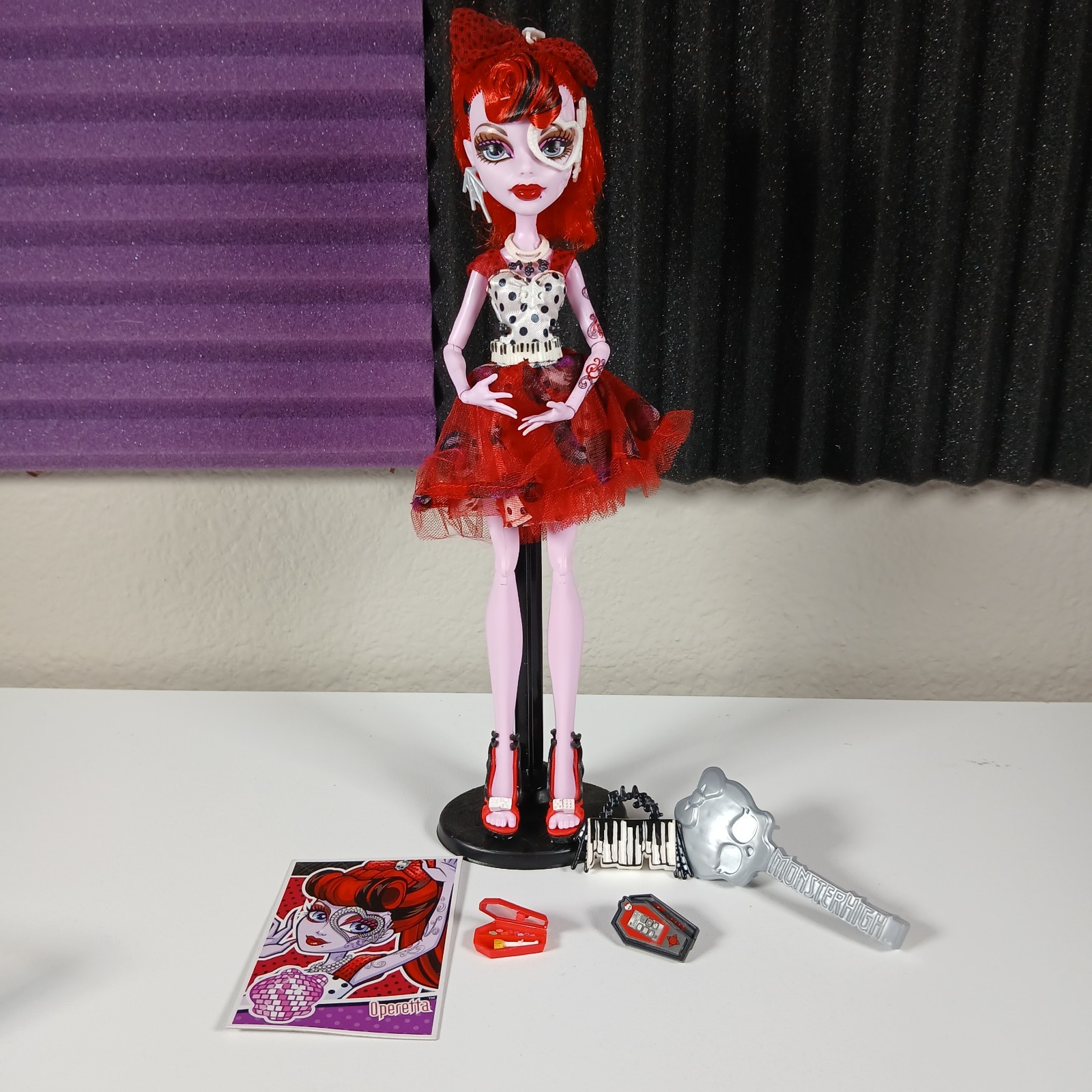 Monster High Dot Dead Gorgeous Operetta Doll - 100% COMPLETE