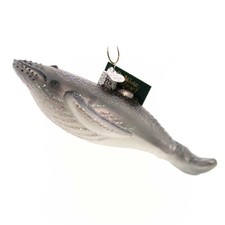 Old World Christmas Humpback Whale Glass Ornament Ocean Migrate Mammal 12487