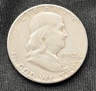1952 Franklin Half Dollar 50C US Coin Uncertified Collectible