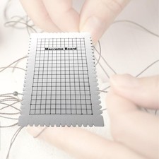 Macrame Board Mat W/ Grid 160x245x20mm Handcrafted Braiding Knotting Project