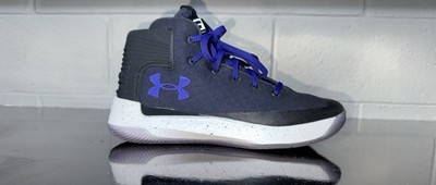 Under Armour Curry 3Zer0 Mens Athletic Basketball Shoes Size 8 Purple Black