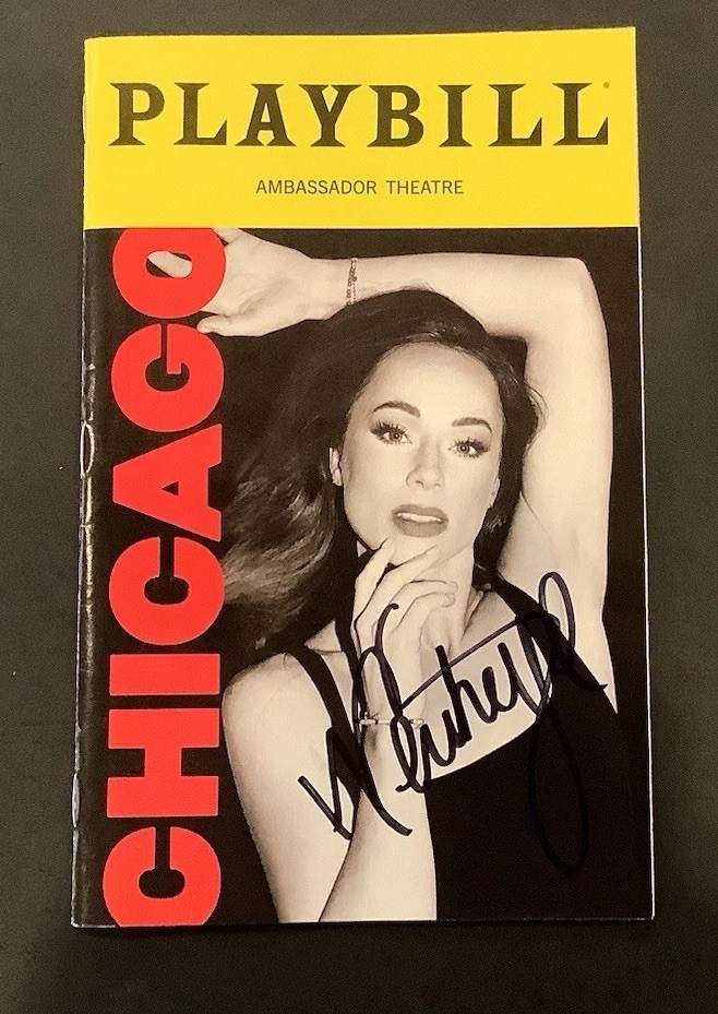 Whitney Leavitt Signed Playbill Chicago Ambassador Theatre February 2026