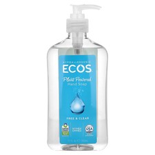Ecos , Plant Powered Hand Soap, Free Clear, 17 fl oz 503 ml