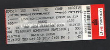DRAKE CONCERT TICKET 5/10/2012 PHOENIX, AZ with MEEK MILL, J.COLE 2 CHAINZ WAKA