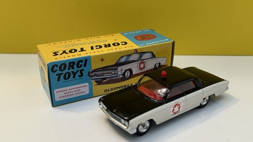 CORGI TOYS 237 MODEL CLUB ISSUE OLDSMOBILE SHERIFF CAR / NEW MIB - Picture 2 of 8