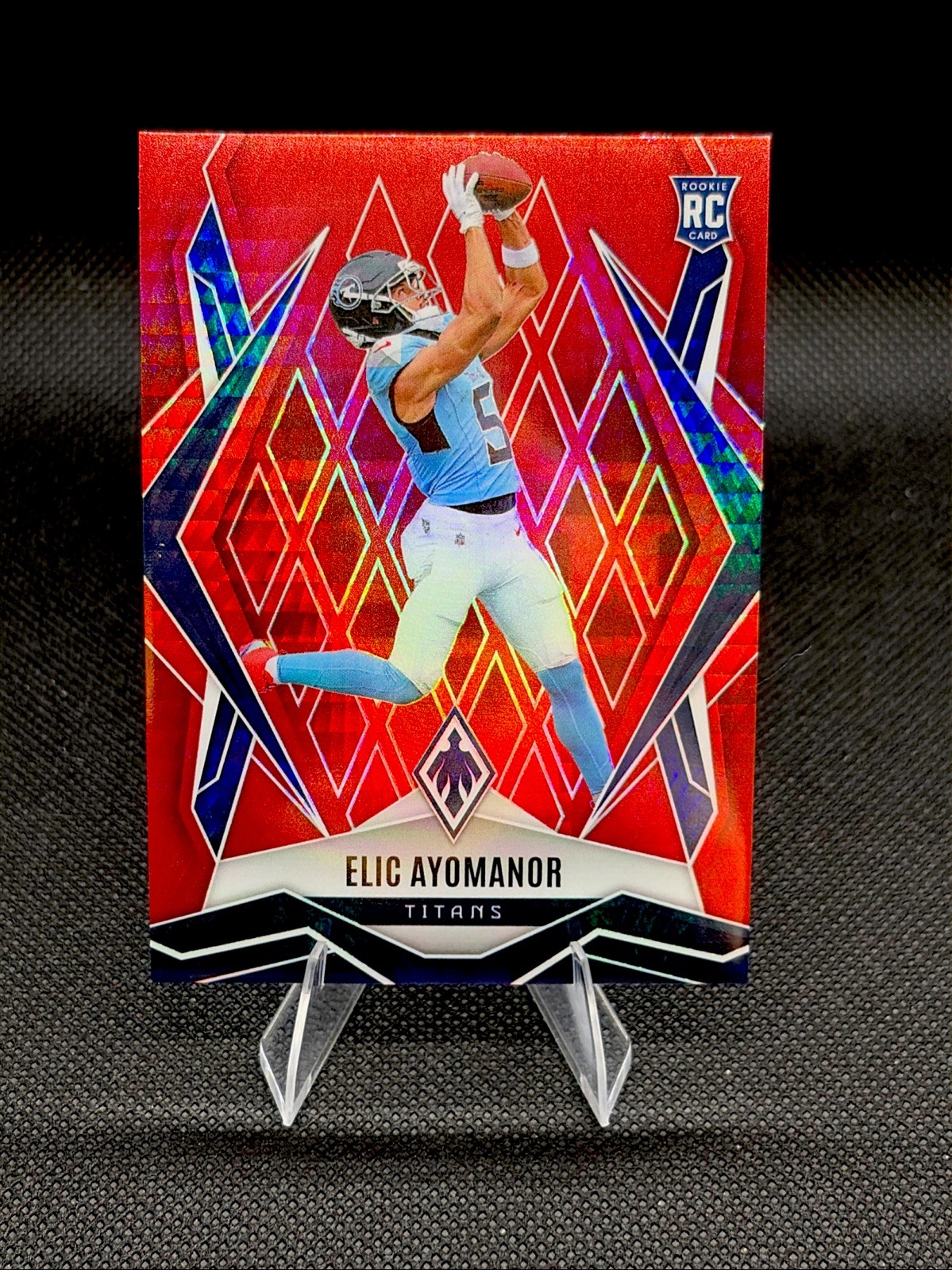2025 Panini Phoenix - Elic Ayomanor Rookie Card #167 Red Hyper Prizm /399 RC