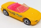 Vintage 1990 Hot Wheels Mazda Miata MX-5 Diecast Convertible Car Yellow