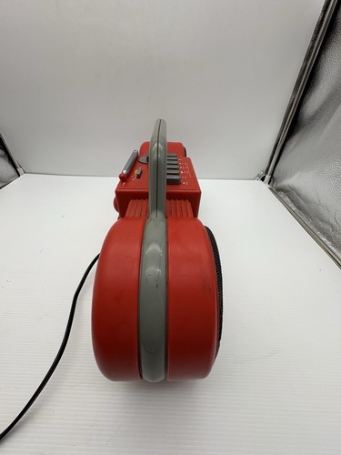 Philips Roller Moving Sound D 8007 iconic boombox red color Cassette Not Working - Foto 7 di 12