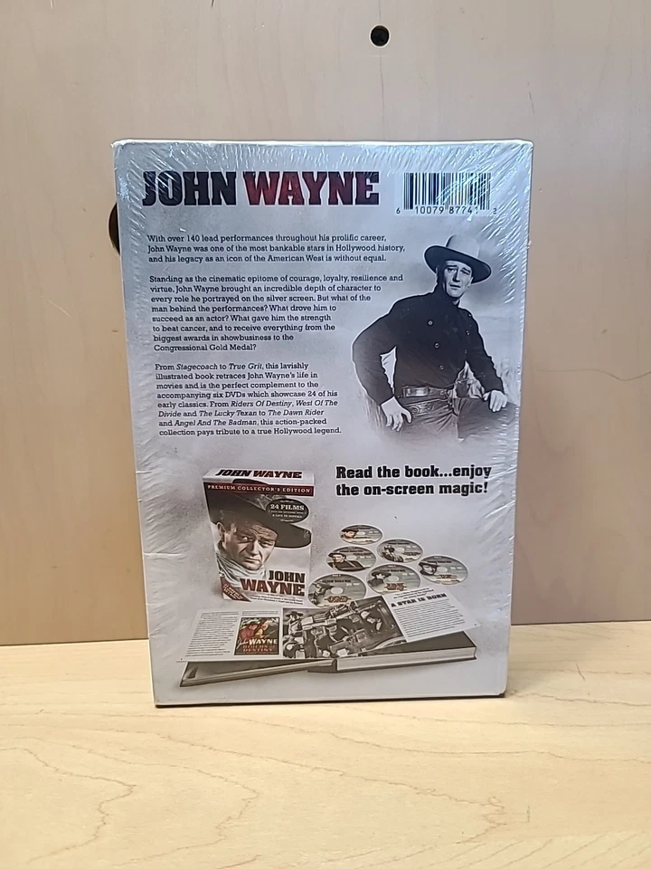 JOHN WAYNE PREMIUM COLLECTOR'S EDITION 6 DVDs WITH 24 FILMS + BOOK * NEW SEALED  - Image 3 of 4