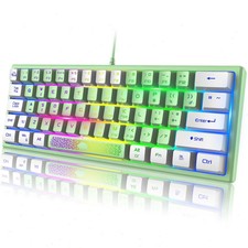 ZIYOULANG K61 60 Wired Membrane Gaming Keyboard RGB Mechanical Feel Ergonomic