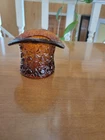 Fenton carnival glass top hat