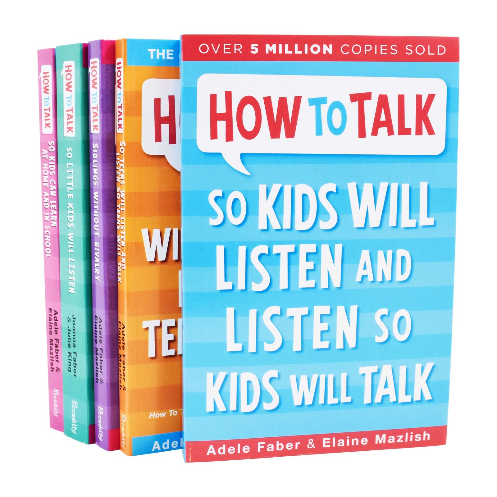 How to Talk Series 5 Books Set By Adele Faber & Elaine Mazlish - Non Fiction -PB