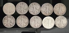 [Lot of 10] Silver 90% - Walking Liberty Half Dollar - $5 Face Value