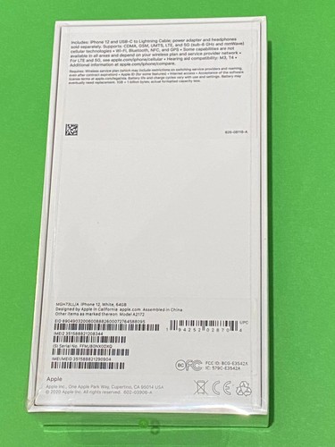 Apple iPhone 12 64GB White [Boost Mobile] Locked New Sealed - Picture 2 of 3