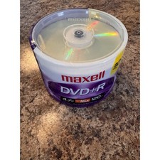 New Maxell DVD R 4.7GB 16x 120min Blank Media Recordable Spindle