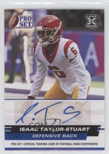 2022 Leaf Pro Set Draft Auto Blue Isaac Taylor-Stuart #PSA-ITS Auto v7j