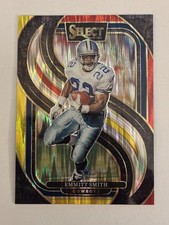 2024 Panini Select Emmitt Smith Red & Yellow Shock Premier Level #155 Cowboys