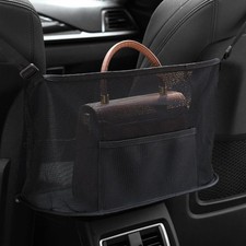 HEVLE Car Net Pocket Handbag Holder - Auto Net Pocket Purse Holder Between Fr...