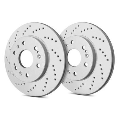 For Kia Sorento 20 SP Performance Cross Drilled 1-Piece Rear Brake Rotors