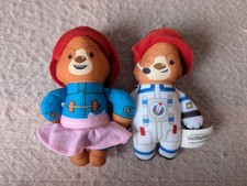 2 Mini Paddington Bear Plush Toys Soft Teddy Bear McDonald's Toys 2022