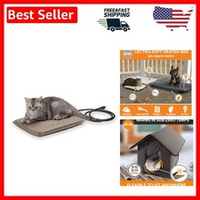K H Lectro-Soft Orthopedic Heated Cat Bed - Small 18x14in Waterproof  Washable