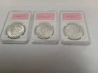LOT OF 3 Morgan Silver Dollars 1887 P, 1890 P, 1898 P. Excellent condition