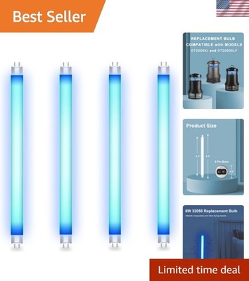 Efficient 4-Pack Replacement UV Light Bulbs for Dyna Trap Systems - 450 Lumens
