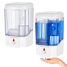 2 Pcs Automatic Soap Dispenser Sensor Hand Sanitizer Dispenser Battery Powere...