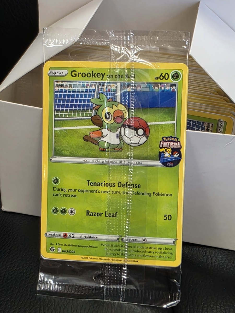 pokémon futsal cards Grookey on the Ball Pokemon Futsal Promo Card Brand New Sealed